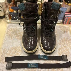 Nike Air SF AF1 purple patent leather high tops